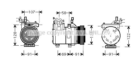 AVA QUALITY COOLING Kompressori, ilmastointilaite HYK161